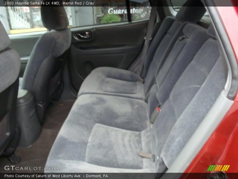 Merlot Red / Gray 2003 Hyundai Santa Fe LX 4WD