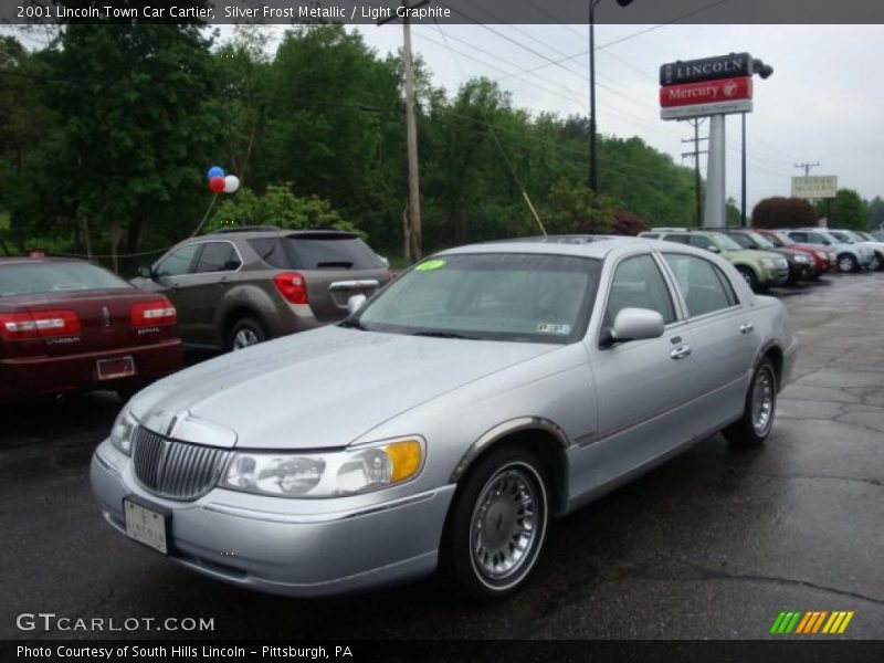 Silver Frost Metallic / Light Graphite 2001 Lincoln Town Car Cartier