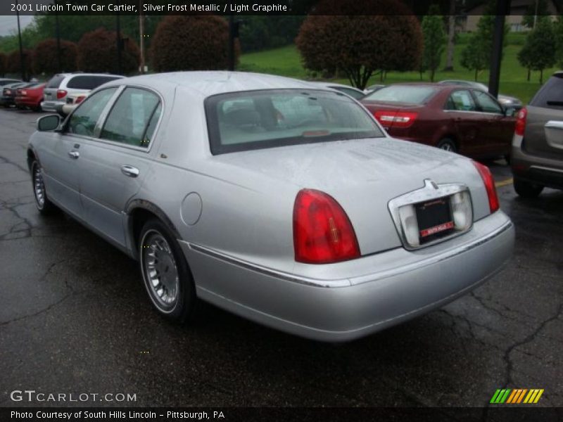 Silver Frost Metallic / Light Graphite 2001 Lincoln Town Car Cartier