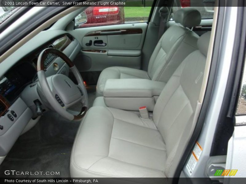 Silver Frost Metallic / Light Graphite 2001 Lincoln Town Car Cartier