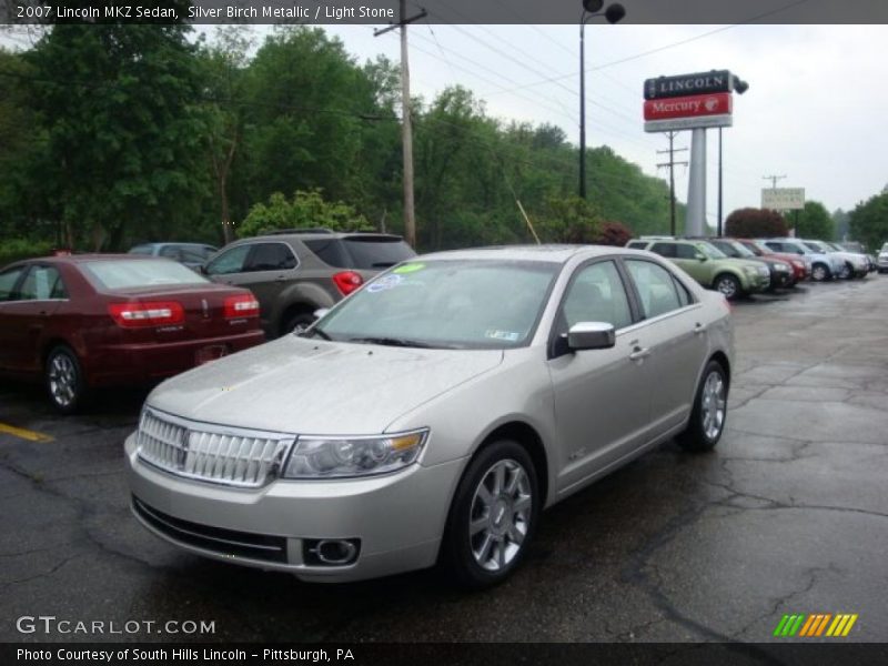 Silver Birch Metallic / Light Stone 2007 Lincoln MKZ Sedan