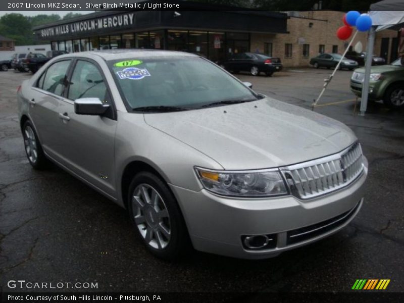 Silver Birch Metallic / Light Stone 2007 Lincoln MKZ Sedan