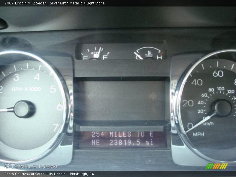 Silver Birch Metallic / Light Stone 2007 Lincoln MKZ Sedan