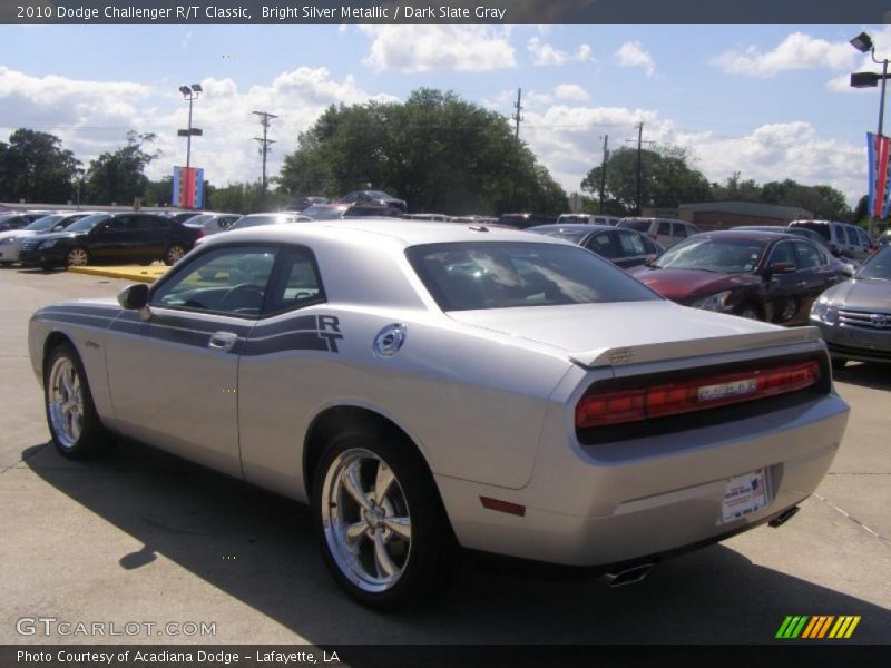 Bright Silver Metallic / Dark Slate Gray 2010 Dodge Challenger R/T Classic