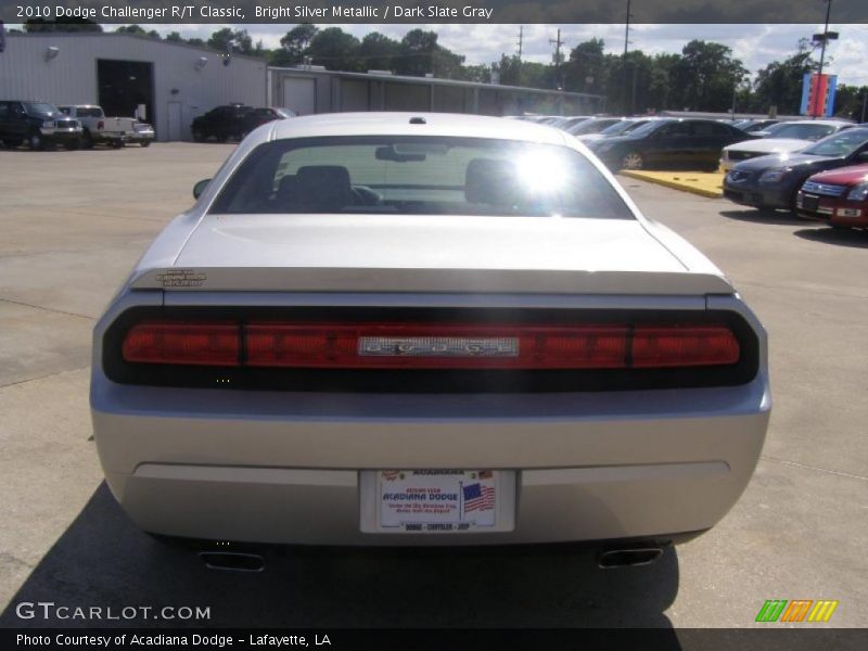 Bright Silver Metallic / Dark Slate Gray 2010 Dodge Challenger R/T Classic