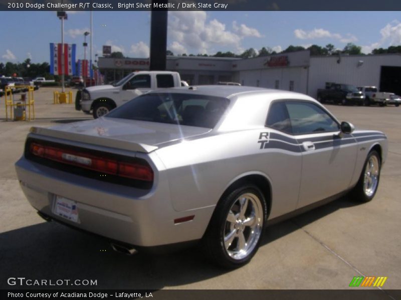 Bright Silver Metallic / Dark Slate Gray 2010 Dodge Challenger R/T Classic