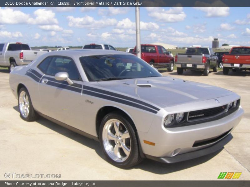 Bright Silver Metallic / Dark Slate Gray 2010 Dodge Challenger R/T Classic