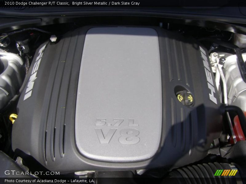 Bright Silver Metallic / Dark Slate Gray 2010 Dodge Challenger R/T Classic
