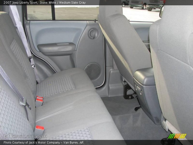 Stone White / Medium Slate Gray 2007 Jeep Liberty Sport