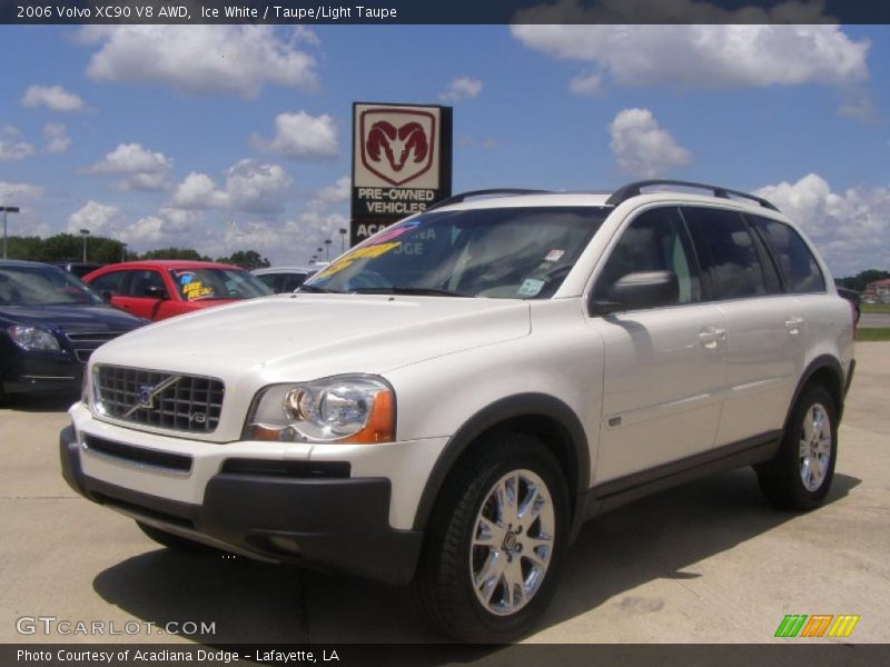 Ice White / Taupe/Light Taupe 2006 Volvo XC90 V8 AWD