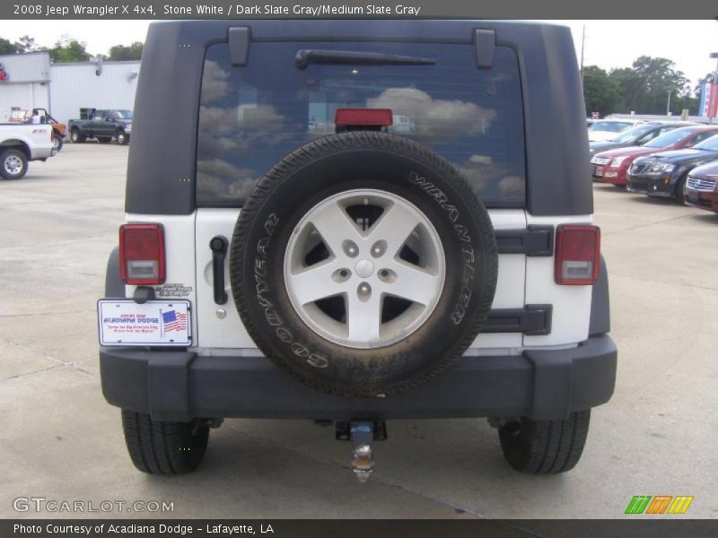 Stone White / Dark Slate Gray/Medium Slate Gray 2008 Jeep Wrangler X 4x4
