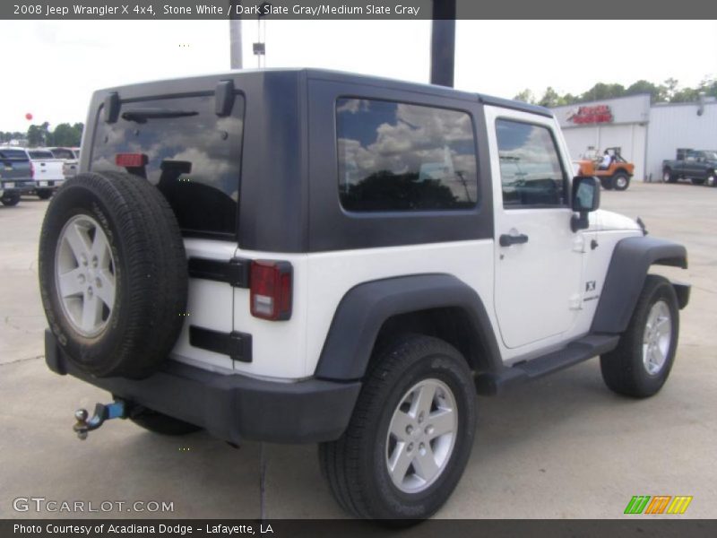 Stone White / Dark Slate Gray/Medium Slate Gray 2008 Jeep Wrangler X 4x4