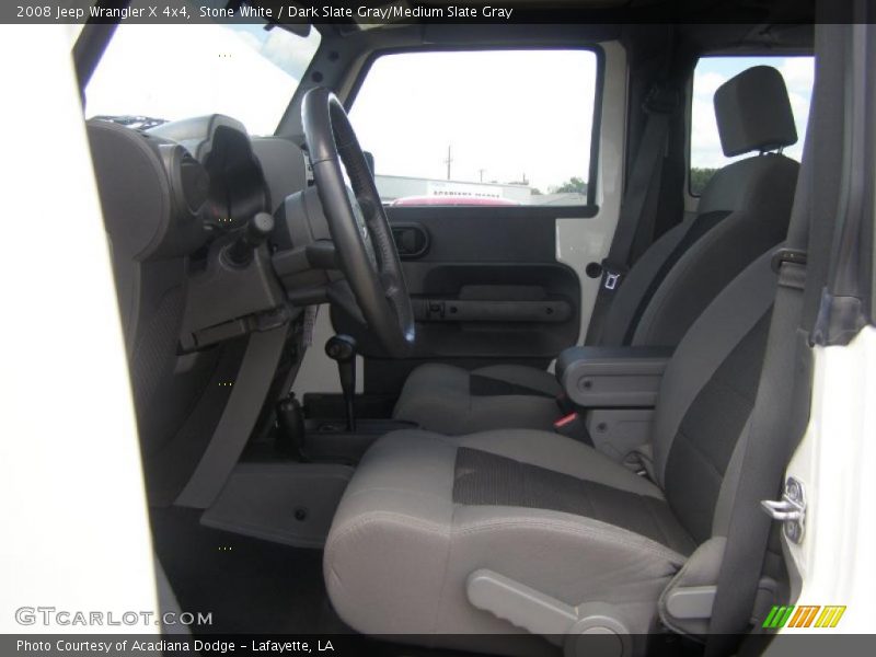 Stone White / Dark Slate Gray/Medium Slate Gray 2008 Jeep Wrangler X 4x4