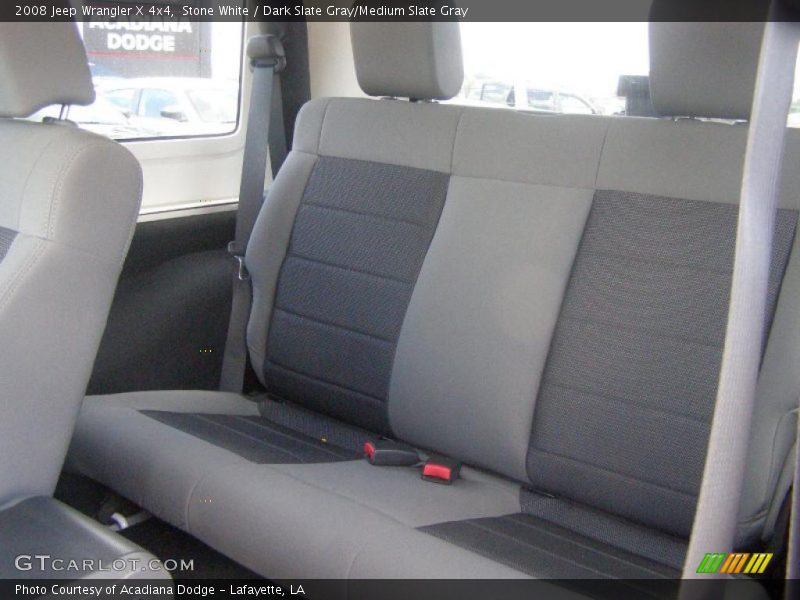 Stone White / Dark Slate Gray/Medium Slate Gray 2008 Jeep Wrangler X 4x4