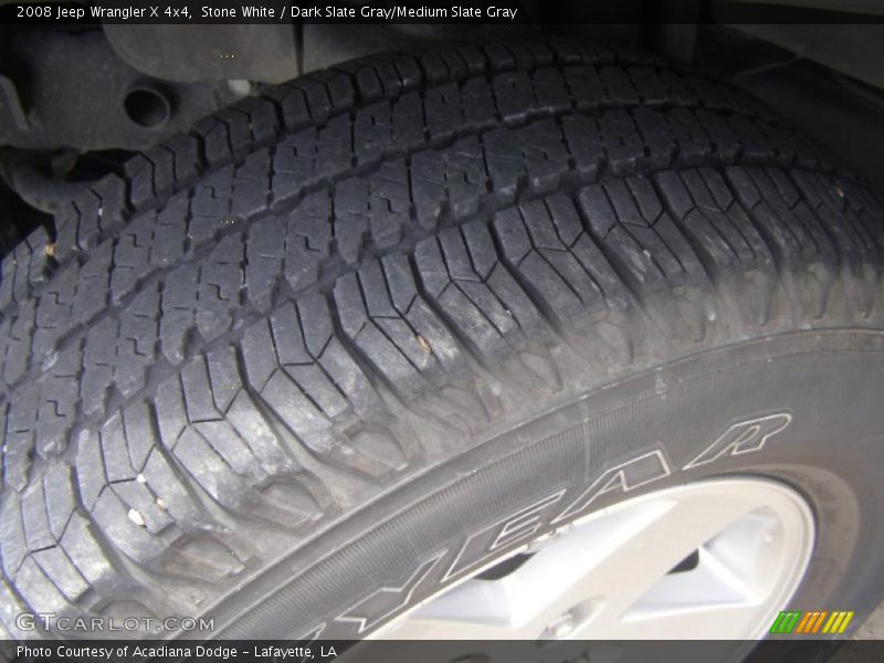 Stone White / Dark Slate Gray/Medium Slate Gray 2008 Jeep Wrangler X 4x4