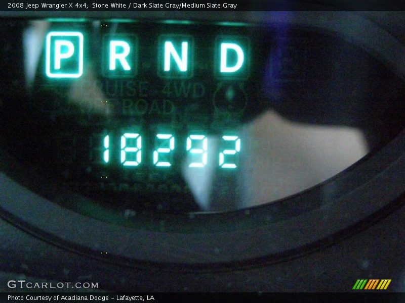 Stone White / Dark Slate Gray/Medium Slate Gray 2008 Jeep Wrangler X 4x4
