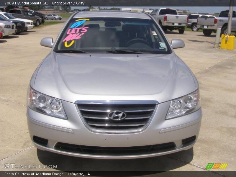 Bright Silver / Gray 2009 Hyundai Sonata GLS