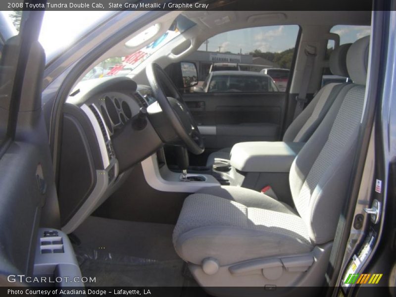 Slate Gray Metallic / Graphite Gray 2008 Toyota Tundra Double Cab