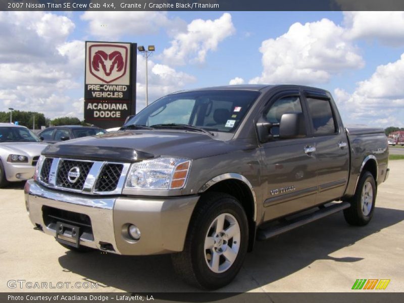 Granite / Graphite Black/Titanium 2007 Nissan Titan SE Crew Cab 4x4