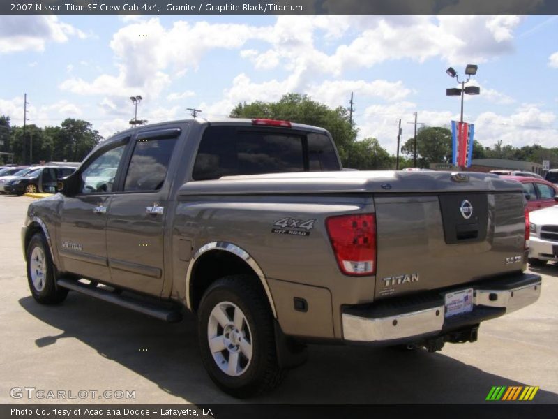 Granite / Graphite Black/Titanium 2007 Nissan Titan SE Crew Cab 4x4