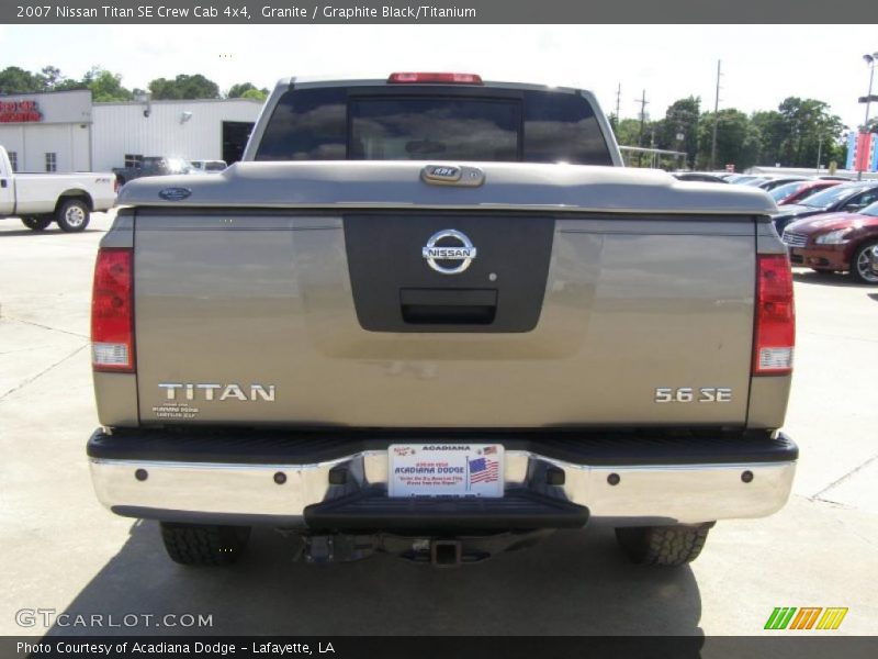 Granite / Graphite Black/Titanium 2007 Nissan Titan SE Crew Cab 4x4