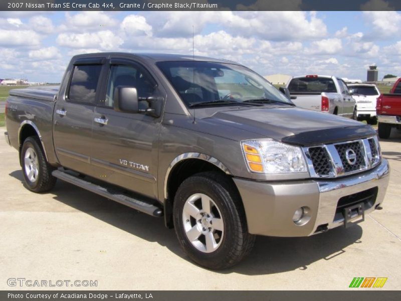 Granite / Graphite Black/Titanium 2007 Nissan Titan SE Crew Cab 4x4