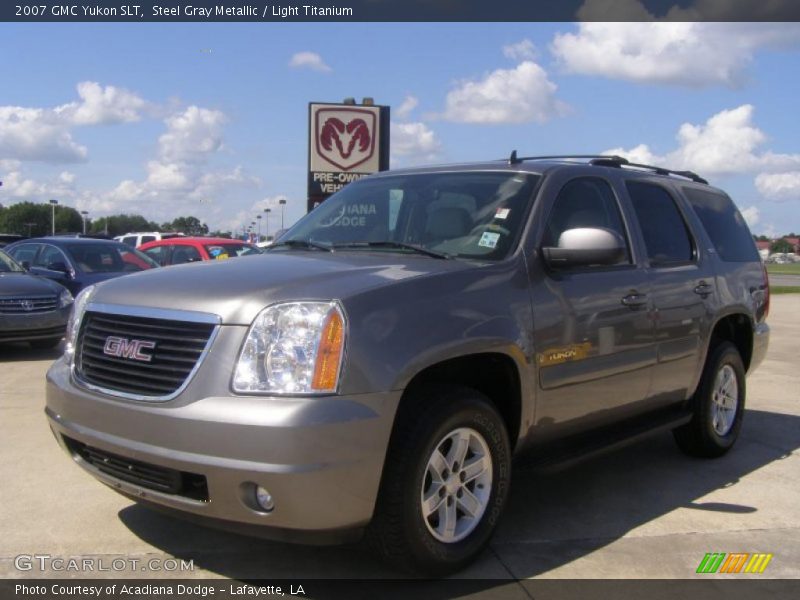 Steel Gray Metallic / Light Titanium 2007 GMC Yukon SLT