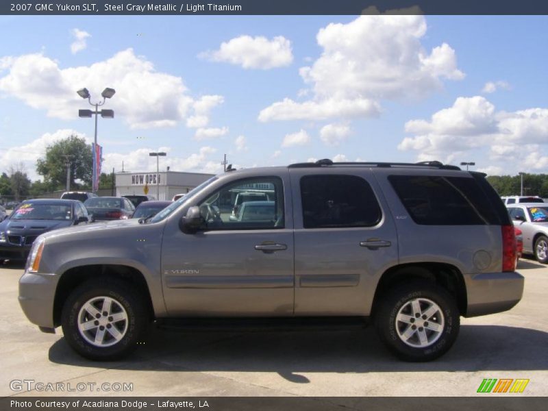 Steel Gray Metallic / Light Titanium 2007 GMC Yukon SLT
