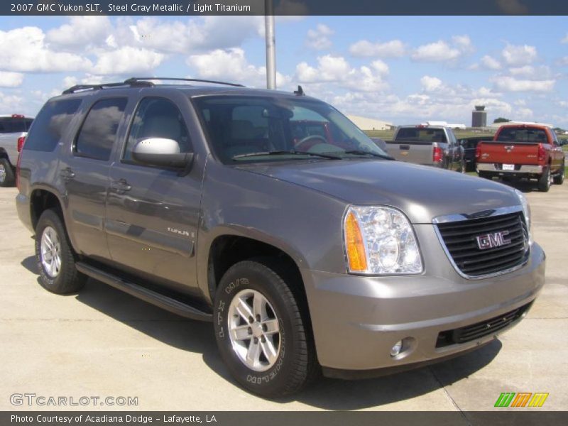 Steel Gray Metallic / Light Titanium 2007 GMC Yukon SLT