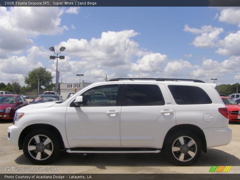 Super White / Sand Beige 2008 Toyota Sequoia SR5