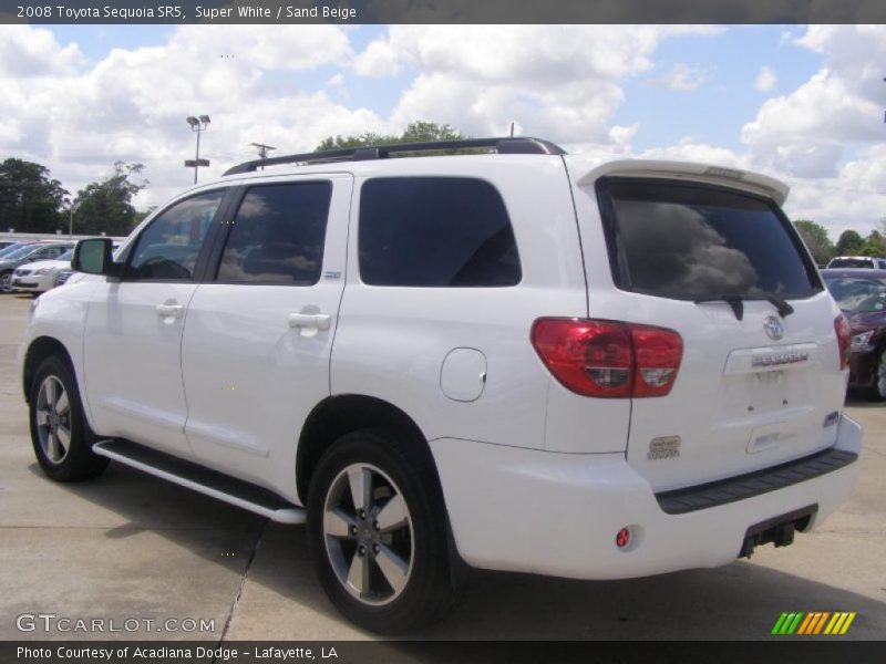 Super White / Sand Beige 2008 Toyota Sequoia SR5
