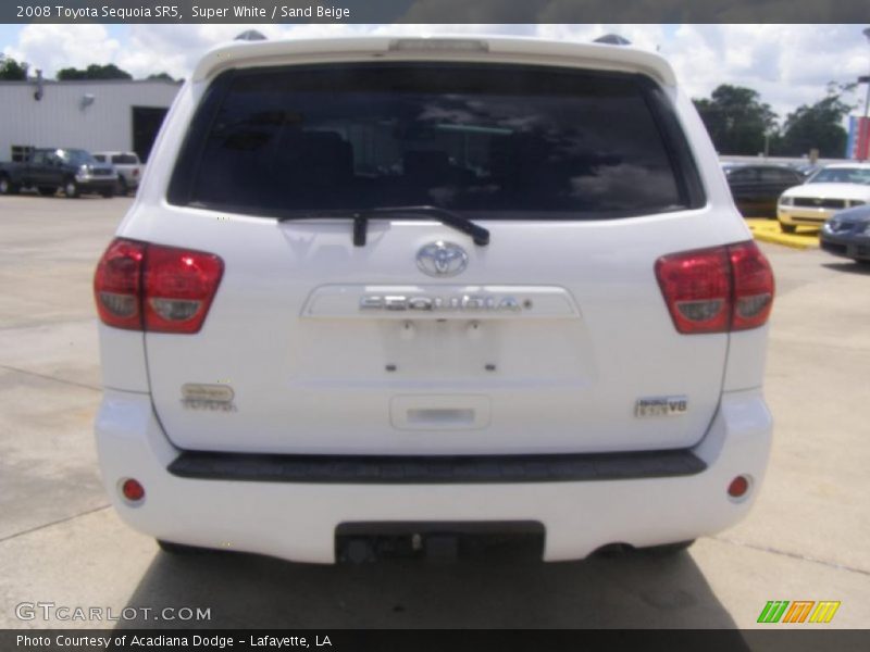 Super White / Sand Beige 2008 Toyota Sequoia SR5