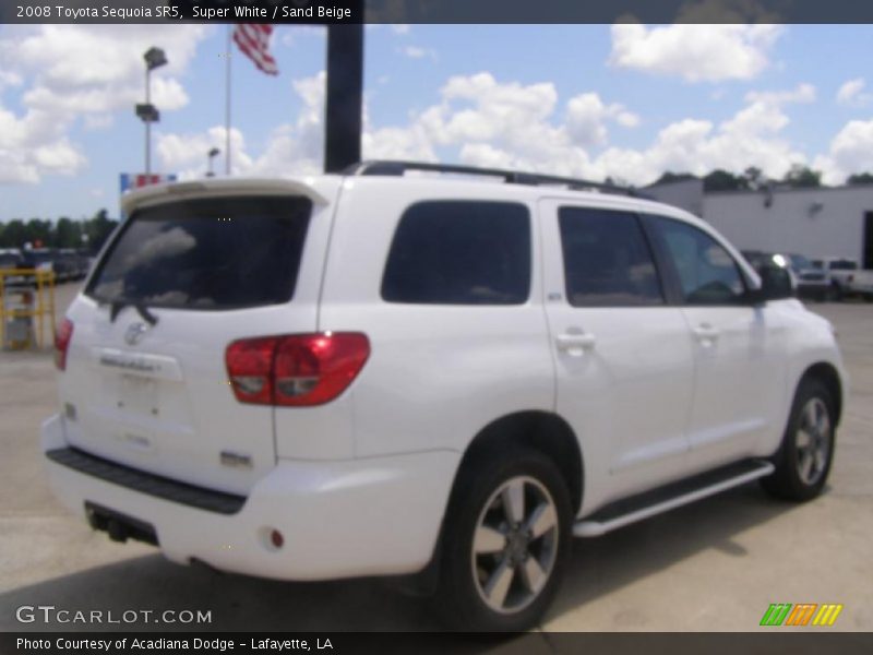 Super White / Sand Beige 2008 Toyota Sequoia SR5