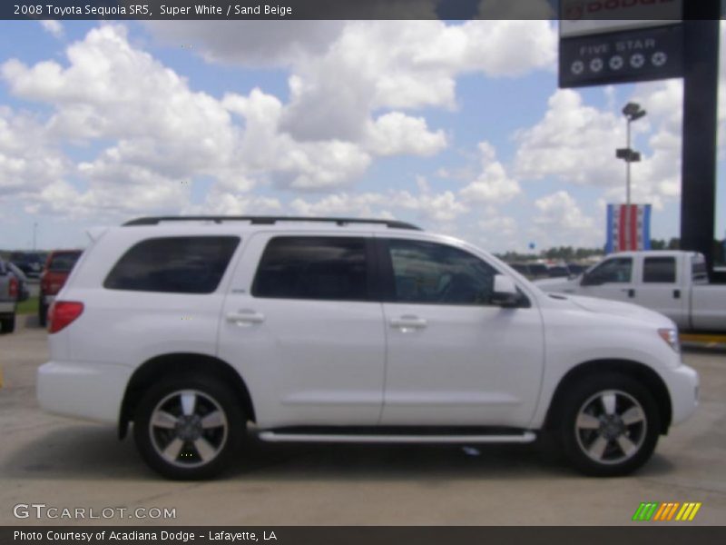 Super White / Sand Beige 2008 Toyota Sequoia SR5