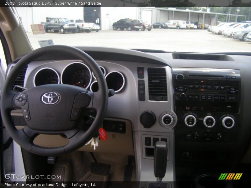 Super White / Sand Beige 2008 Toyota Sequoia SR5
