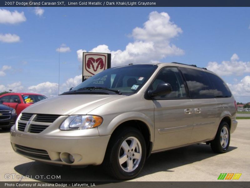 Linen Gold Metallic / Dark Khaki/Light Graystone 2007 Dodge Grand Caravan SXT