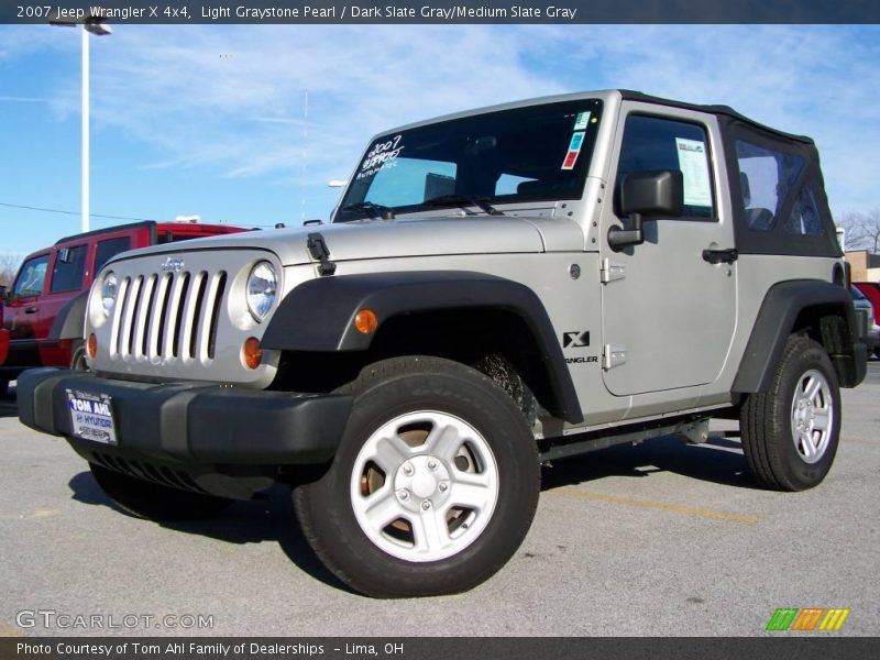 Light Graystone Pearl / Dark Slate Gray/Medium Slate Gray 2007 Jeep Wrangler X 4x4