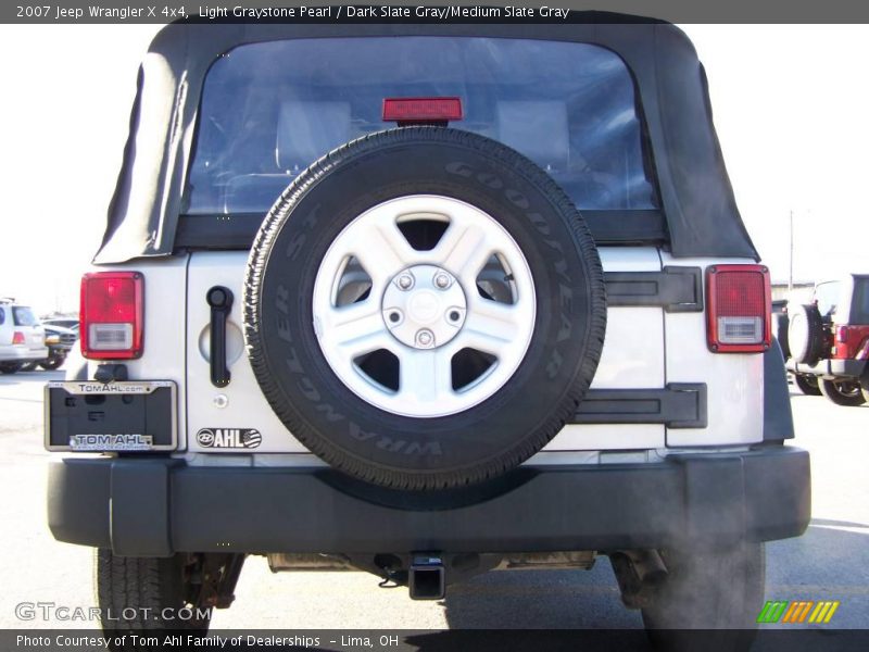 Light Graystone Pearl / Dark Slate Gray/Medium Slate Gray 2007 Jeep Wrangler X 4x4