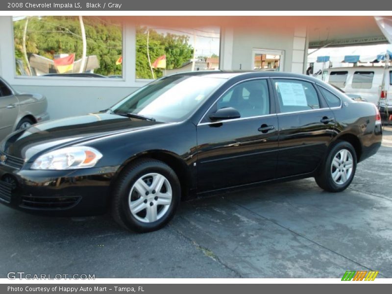 Black / Gray 2008 Chevrolet Impala LS