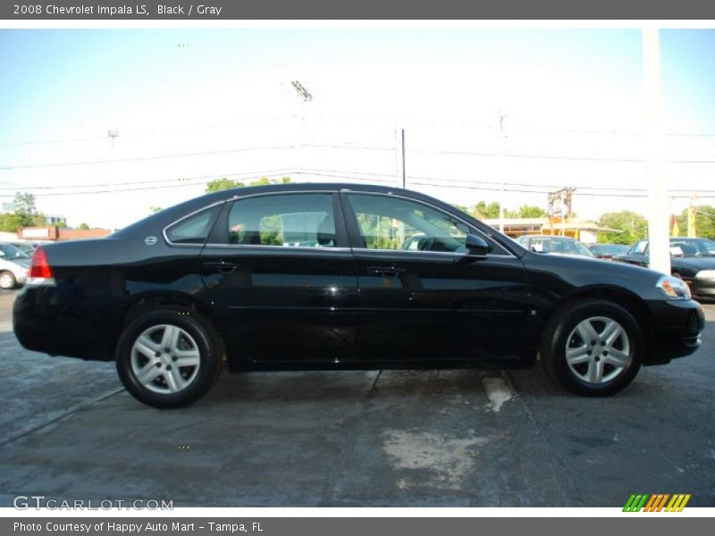 Black / Gray 2008 Chevrolet Impala LS