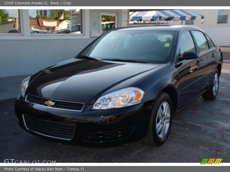 Black / Gray 2008 Chevrolet Impala LS