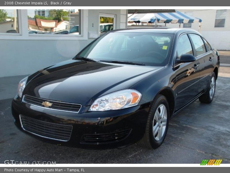 Black / Gray 2008 Chevrolet Impala LS