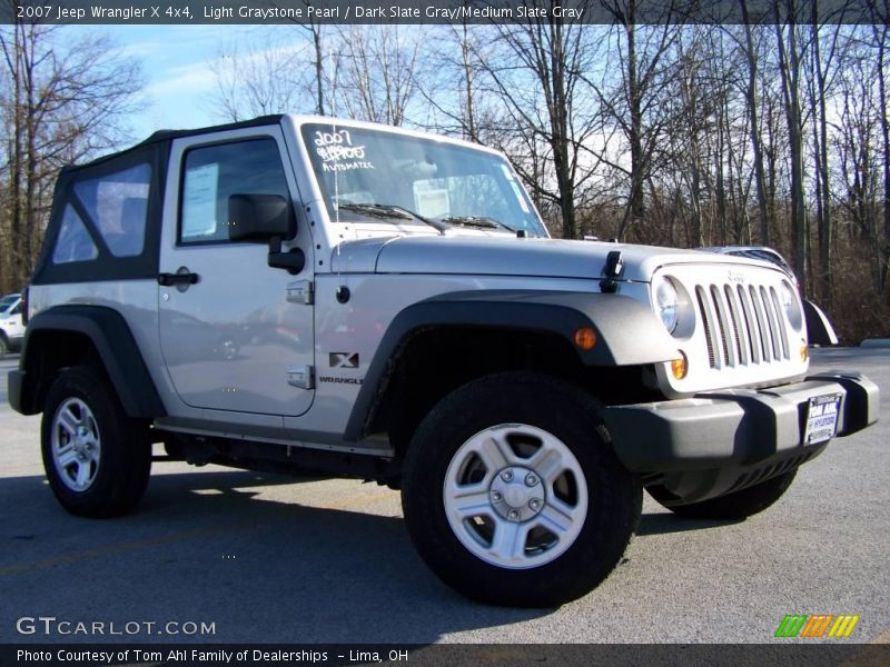 Light Graystone Pearl / Dark Slate Gray/Medium Slate Gray 2007 Jeep Wrangler X 4x4