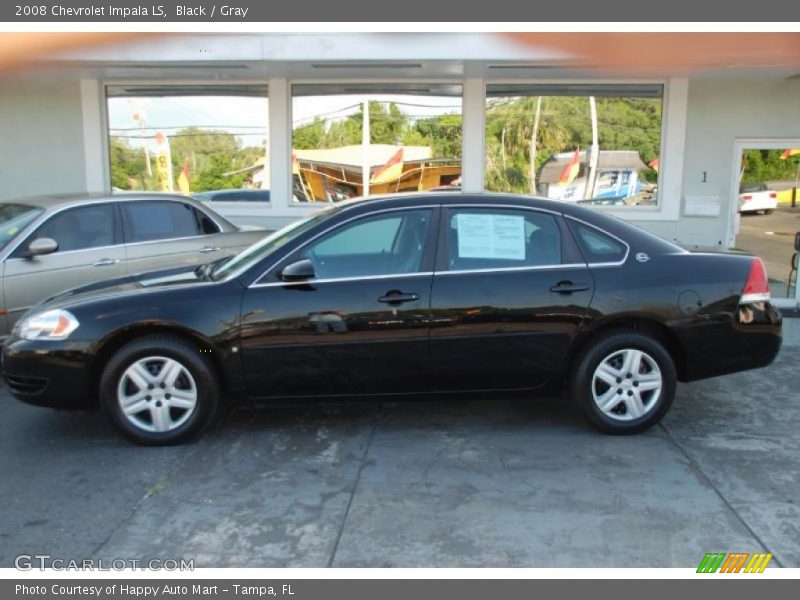 Black / Gray 2008 Chevrolet Impala LS