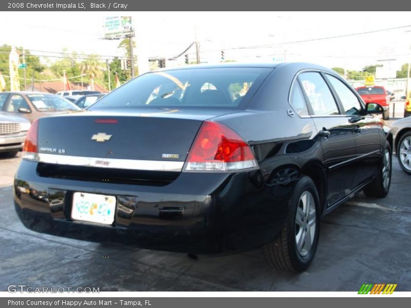 Black / Gray 2008 Chevrolet Impala LS