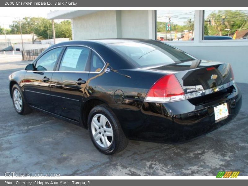 Black / Gray 2008 Chevrolet Impala LS