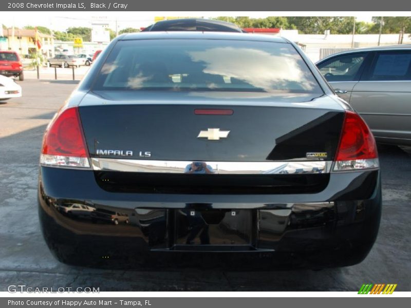 Black / Gray 2008 Chevrolet Impala LS