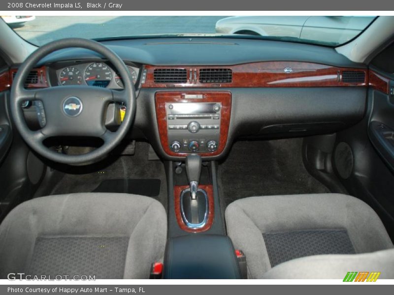 Black / Gray 2008 Chevrolet Impala LS