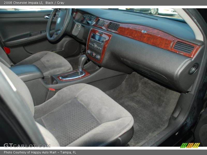 Black / Gray 2008 Chevrolet Impala LS
