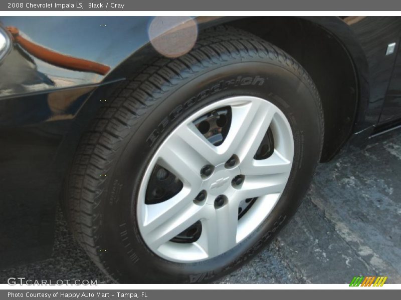 Black / Gray 2008 Chevrolet Impala LS